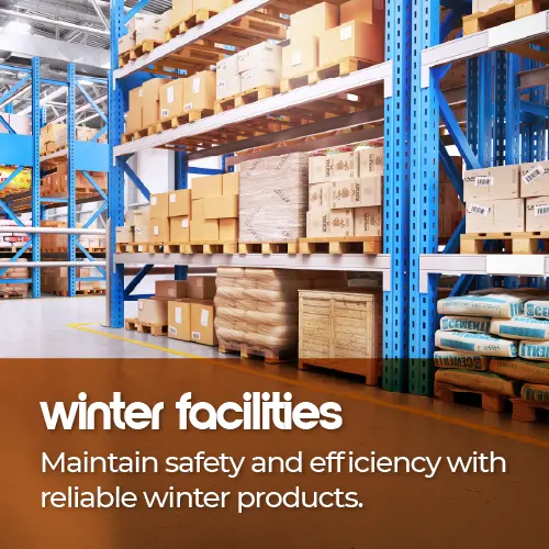 Support a safe workplace with winter facilities supplies.